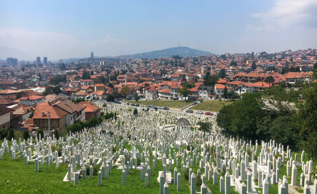 Viewpoint over Sarajevo and Cemetery, Bosnia and Herzegovina