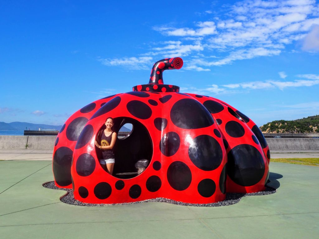 Naoshima Art Island one day itinerary, setouchi triennale one day itinerary for naoshima, naoshima ferry, where to stay on naoshima, Japan, Art house projects, yayoi kusama pumpkin