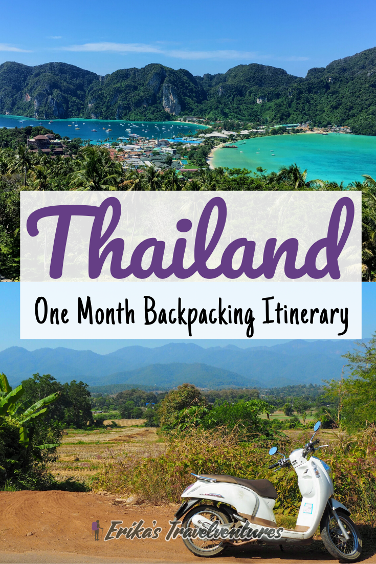 thailand travel itinerary 1 month