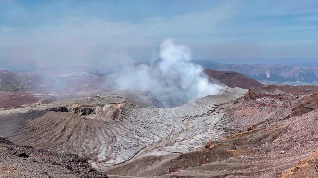 Mt Aso, Aso National Park, Kyushu itinerary