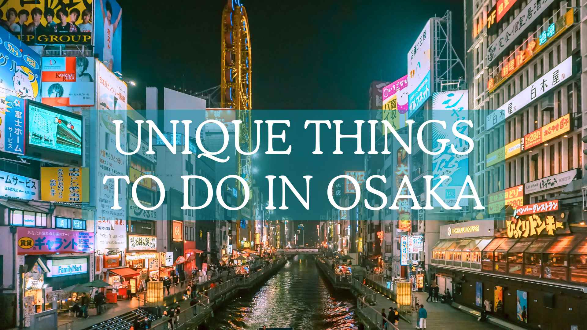 Unique things to do in Osaka, things to do in Osaka, unique Osaka activities, weird and unique things to do in Osaka, Osaka fun things to do