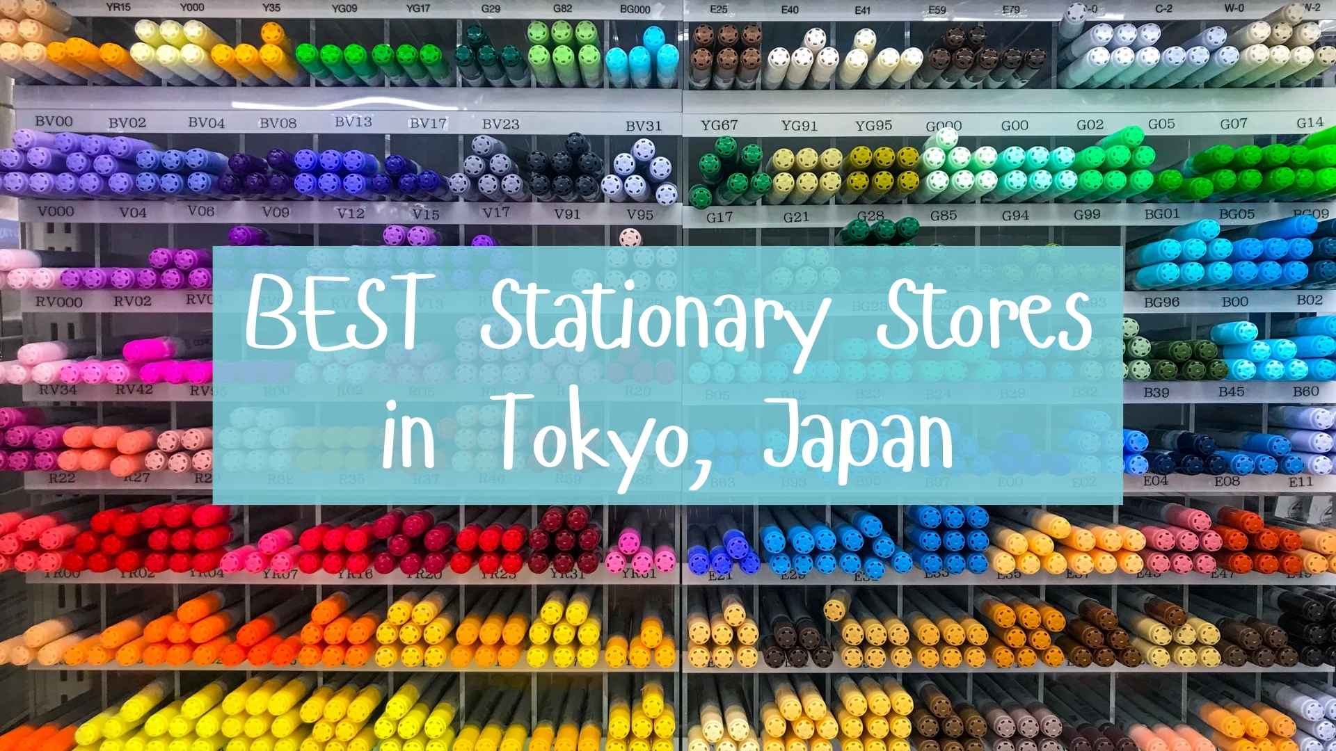 Best tokyo stationary stores, stationary stores in Tokyo, Tokyo art supply stores, where to buy stationary in Tokyo Japan